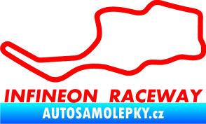 Samolepka Okruh Infineon Raceway Fluorescentní červená