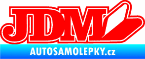 Samolepka JDM 001 symbol Fluorescentní červená