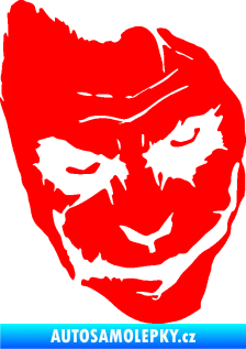 Samolepka Joker 002 pravá tvář Fluorescentní červená