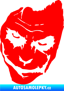 Samolepka Joker 002 levá tvář Fluorescentní červená