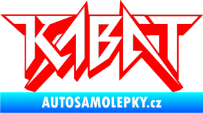 Samolepka Kabát 002 Fluorescentní červená