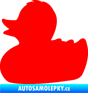 Samolepka Kachnička 001 levá Fluorescentní červená