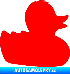 Samolepka Kachnička 001 pravá Fluorescentní červená