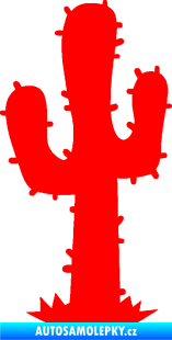 Samolepka Kaktus 001 levá Fluorescentní červená