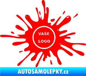 Samolepka Kaňka 003 znak Fluorescentní červená