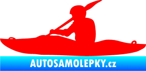 Samolepka Kanoista 003 levá Fluorescentní červená