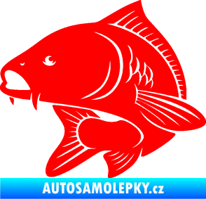 Samolepka Kapr 008 levá Fluorescentní červená