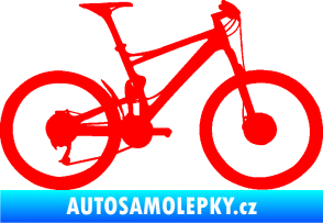 Samolepka Kolo 001 pravá - (horské kolo) Fluorescentní červená