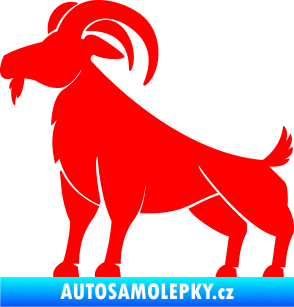 Samolepka Kozel 005 Fluorescentní červená