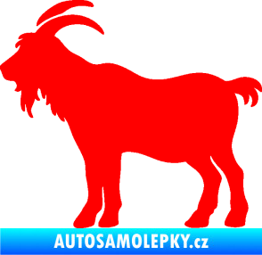 Samolepka Kozel 008 levá silueta Fluorescentní červená