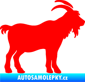 Samolepka Kozel 008 pravá silueta Fluorescentní červená