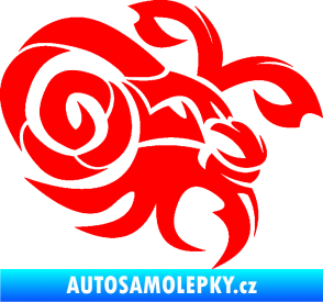 Samolepka Kozoroh 003 pravá Fluorescentní červená