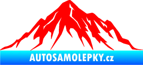 Samolepka Krajina hory 010 pravá Fluorescentní červená