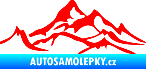 Samolepka Krajina hory 017 levá Fluorescentní červená