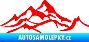 Samolepka Krajina hory 017 pravá Fluorescentní červená