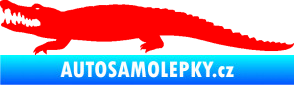 Samolepka Krokodýl 002 levá Fluorescentní červená