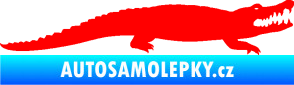 Samolepka Krokodýl 002 pravá Fluorescentní červená