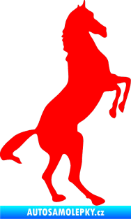 Samolepka Kůň 013 pravá na zadních Fluorescentní červená