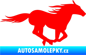 Samolepka Kůň 029 pravá Fluorescentní červená