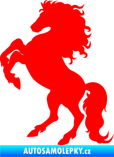 Samolepka Kůň 038 levá Fluorescentní červená