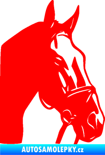Samolepka Kůň 089 pravá Fluorescentní červená