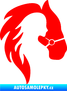 Samolepka Kůň 101 pravá s láskou Fluorescentní červená