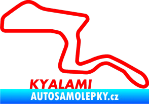 Samolepka Okruh Kyalami Fluorescentní červená