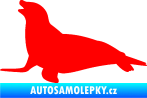 Samolepka Lachtan 002 levá Fluorescentní červená