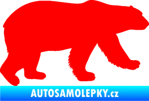 Samolepka Lední medvěd 002 pravá Fluorescentní červená