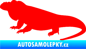Samolepka Leguán 001 levá Fluorescentní červená