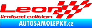 Samolepka Leon limited edition pravá Fluorescentní červená