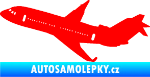 Samolepka Letadlo 013 levá Fluorescentní červená