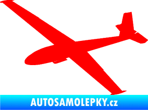 Samolepka Letadlo 025 levá kluzák Fluorescentní červená