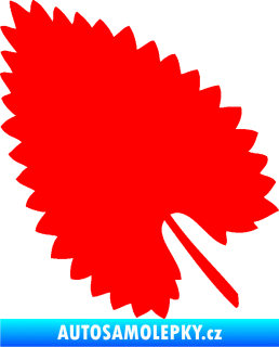 Samolepka List 001 levá Fluorescentní červená