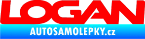 Samolepka Logan Fluorescentní červená