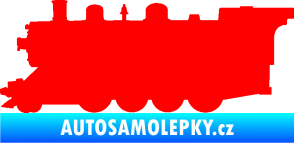 Samolepka Lokomotiva 002 levá Fluorescentní červená