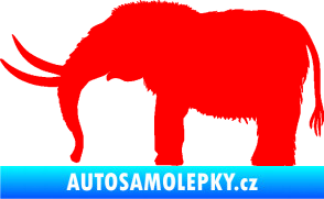 Samolepka Mamut 001 levá Fluorescentní červená