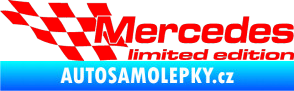 Samolepka Mercedes limited edition levá Fluorescentní červená