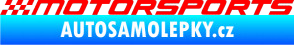 Samolepka Motorsports 001 Fluorescentní červená