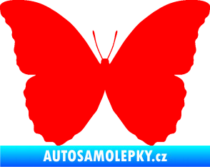 Samolepka Motýl 008 Fluorescentní červená