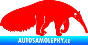 Samolepka Mravenečník 001 pravá Fluorescentní červená