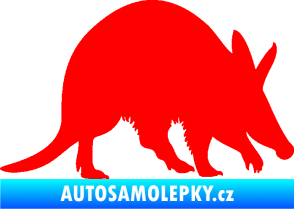 Samolepka Mravenečník 002 pravá Fluorescentní červená