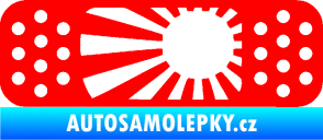 Samolepka Náplast 002 levá Fluorescentní červená