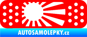 Samolepka Náplast 002 pravá Fluorescentní červená