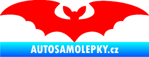 Samolepka Netopýr 006 Fluorescentní červená