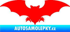 Samolepka Netopýr 007 Fluorescentní červená