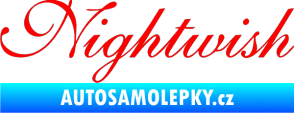 Samolepka Nightwish Fluorescentní červená