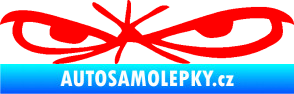 Samolepka Oči 002 levá Fluorescentní červená