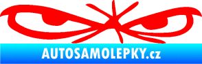 Samolepka Oči 002 pravá Fluorescentní červená