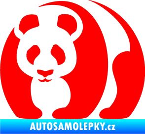 Samolepka Panda 001 levá Fluorescentní červená